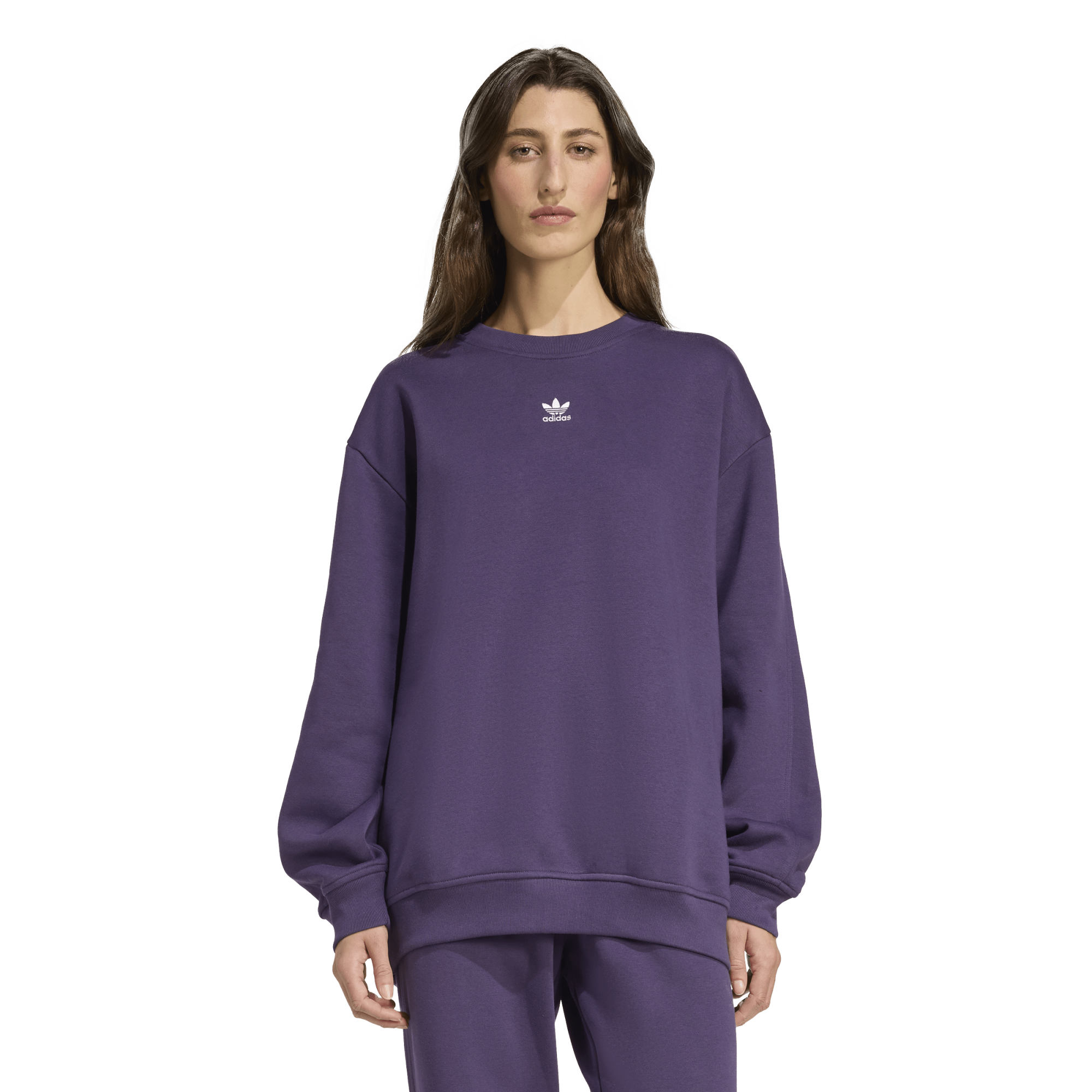 adidas Originals Fleece Oversized Crewneck Sweater