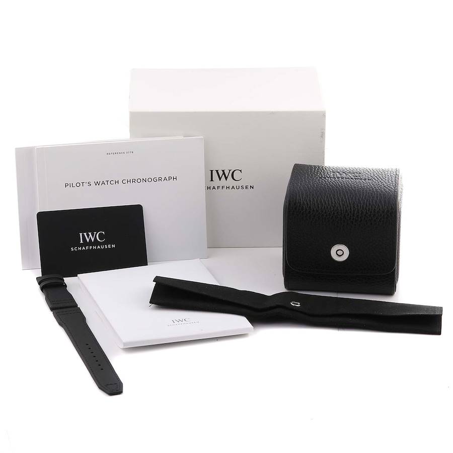 IWC Pilot AMG Chronograph Carbon Dial Titanium Men's Watch IW377903