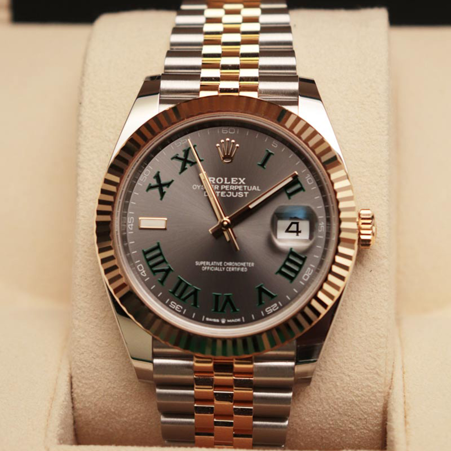 Rolex Oyster/Jubilee Perpetual Datejust 41 Two-tone Wimbledon - M126333-0020/126333-0019 Brand Unworn