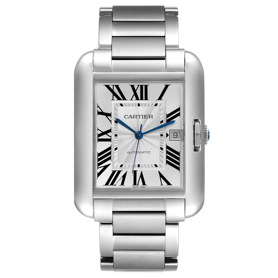 Cartier Tank Anglaise XL Steel Automatic Mens Watch W5310008