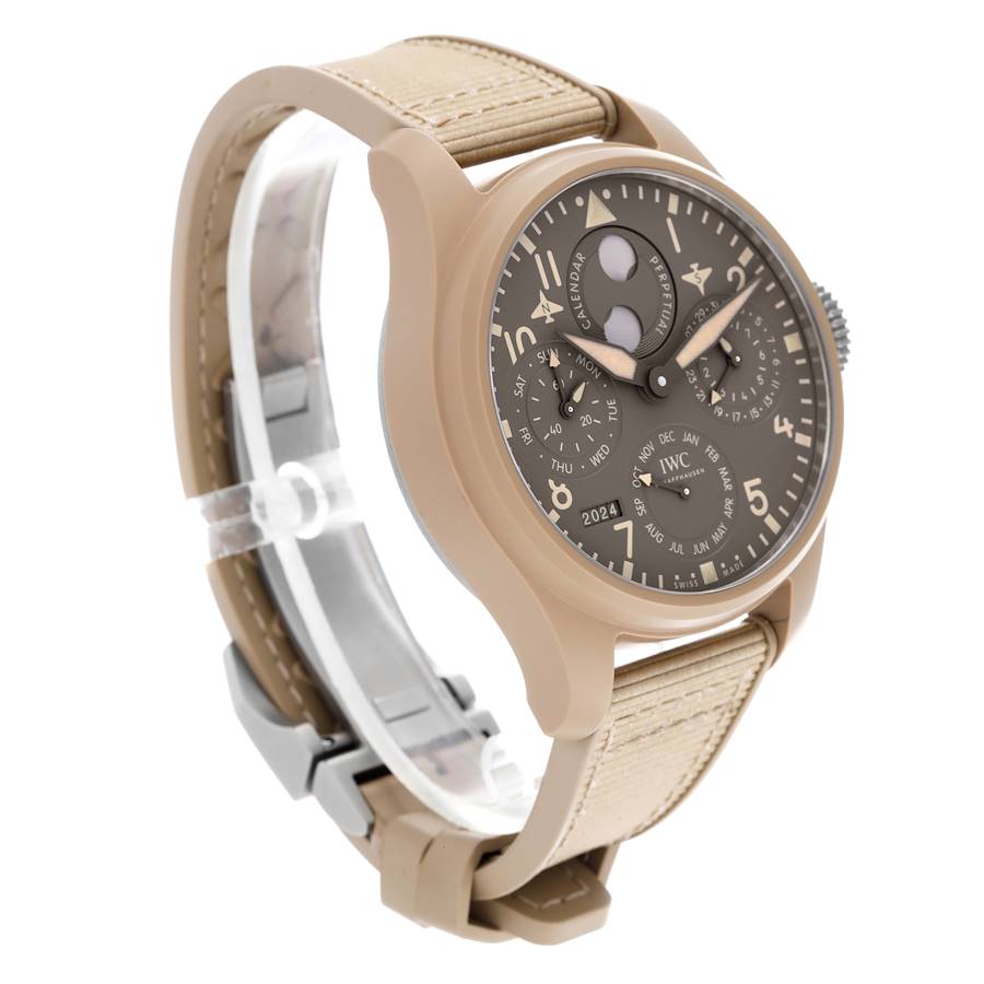 IWC Pilot Perpetual Calendar Mojave Desert Ceramic Mens Watch IW503004