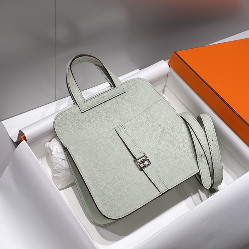 Replica Hermès Halzan Light Green