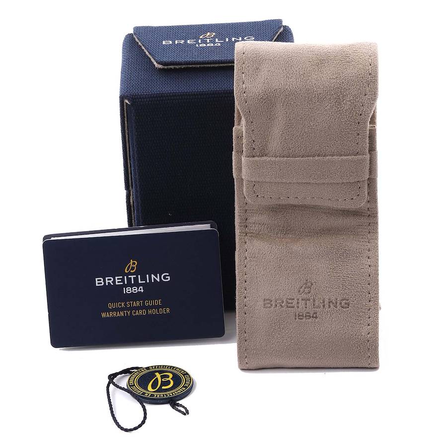 Breitling Chronomat B01 Ice Blue Dial Steel Mens Watch PB0134