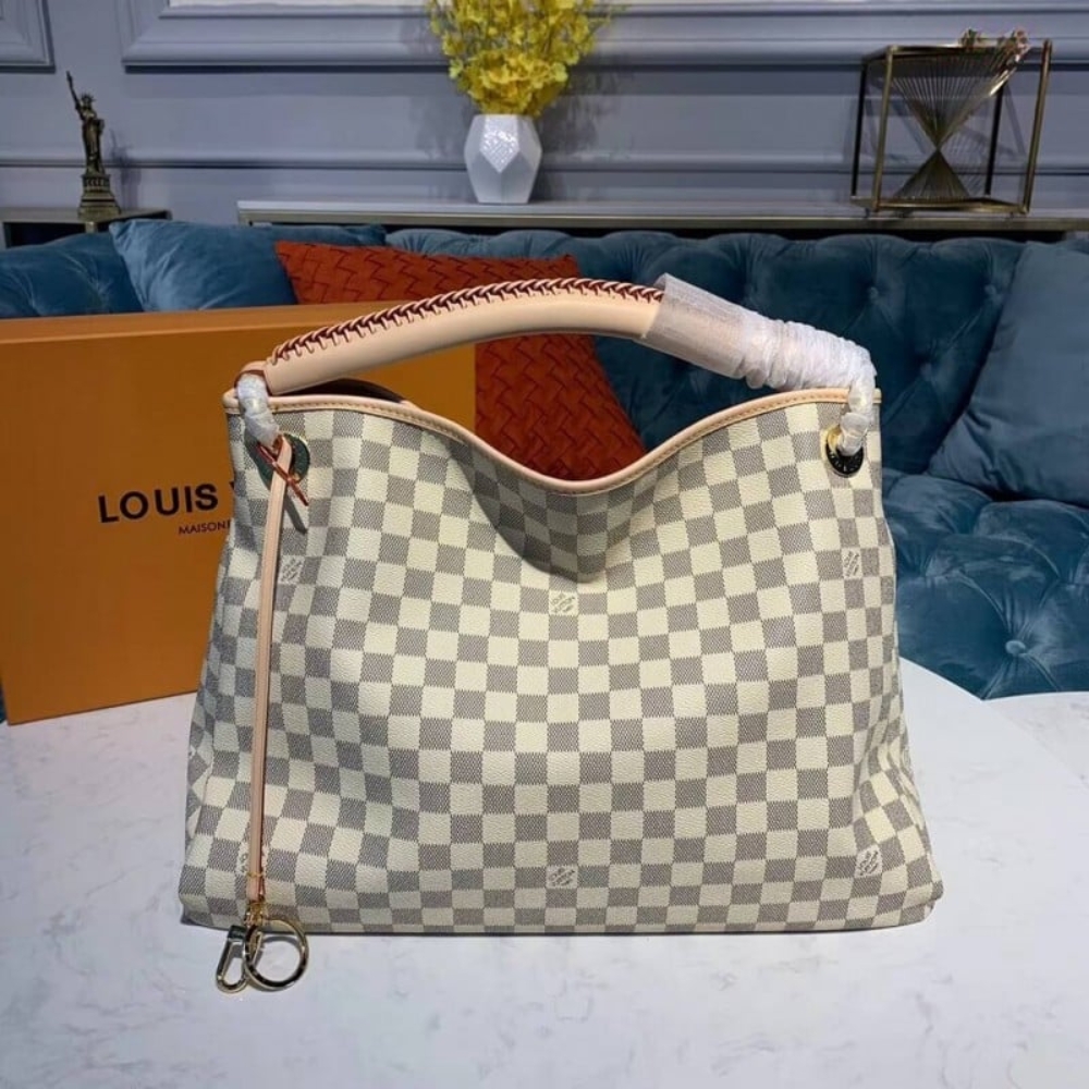 Louis Vuitton Artsy MM Damier Azur Canvas Cream 41Cm N40253