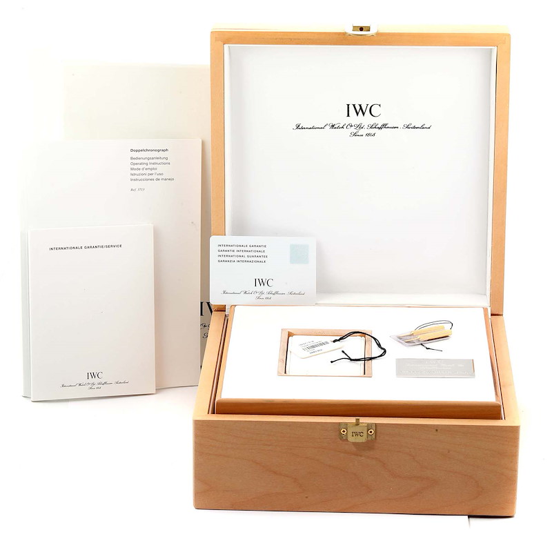 IWC Split Seconds Doppel Chronograph Steel Mens Watch IW371319