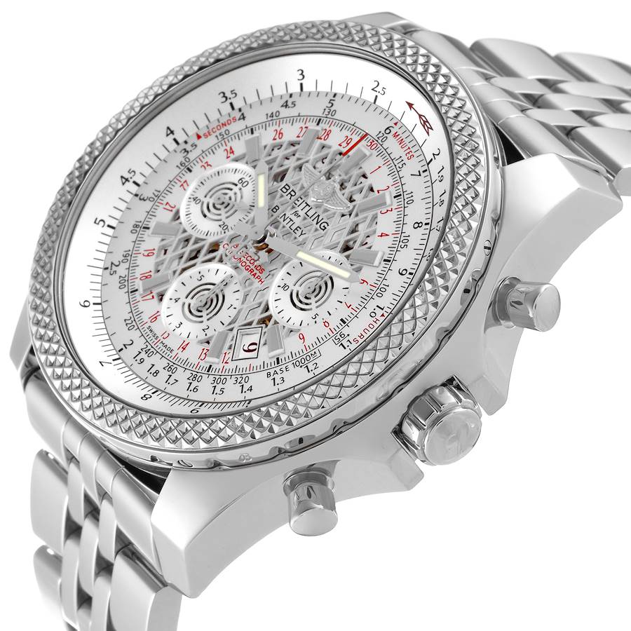 Breitling Bentley B06 Silver Dial Chronograph Mens Watch AB0611