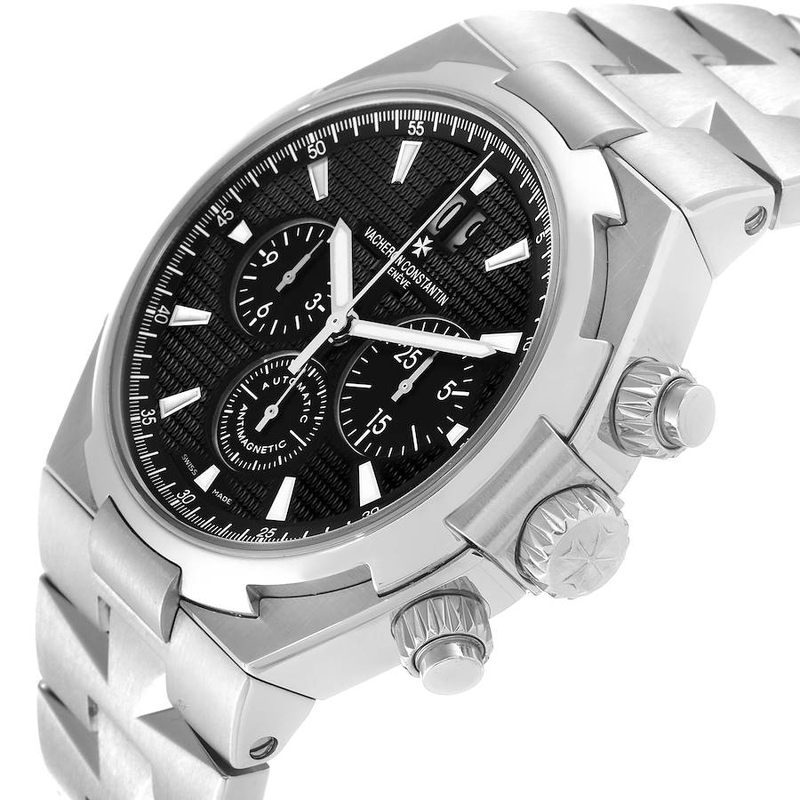 Vacheron Constantin Overseas Black Dial Steel Mens Watch 49150