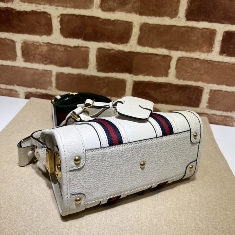 Replica Gucci Bauletto Top Handle White