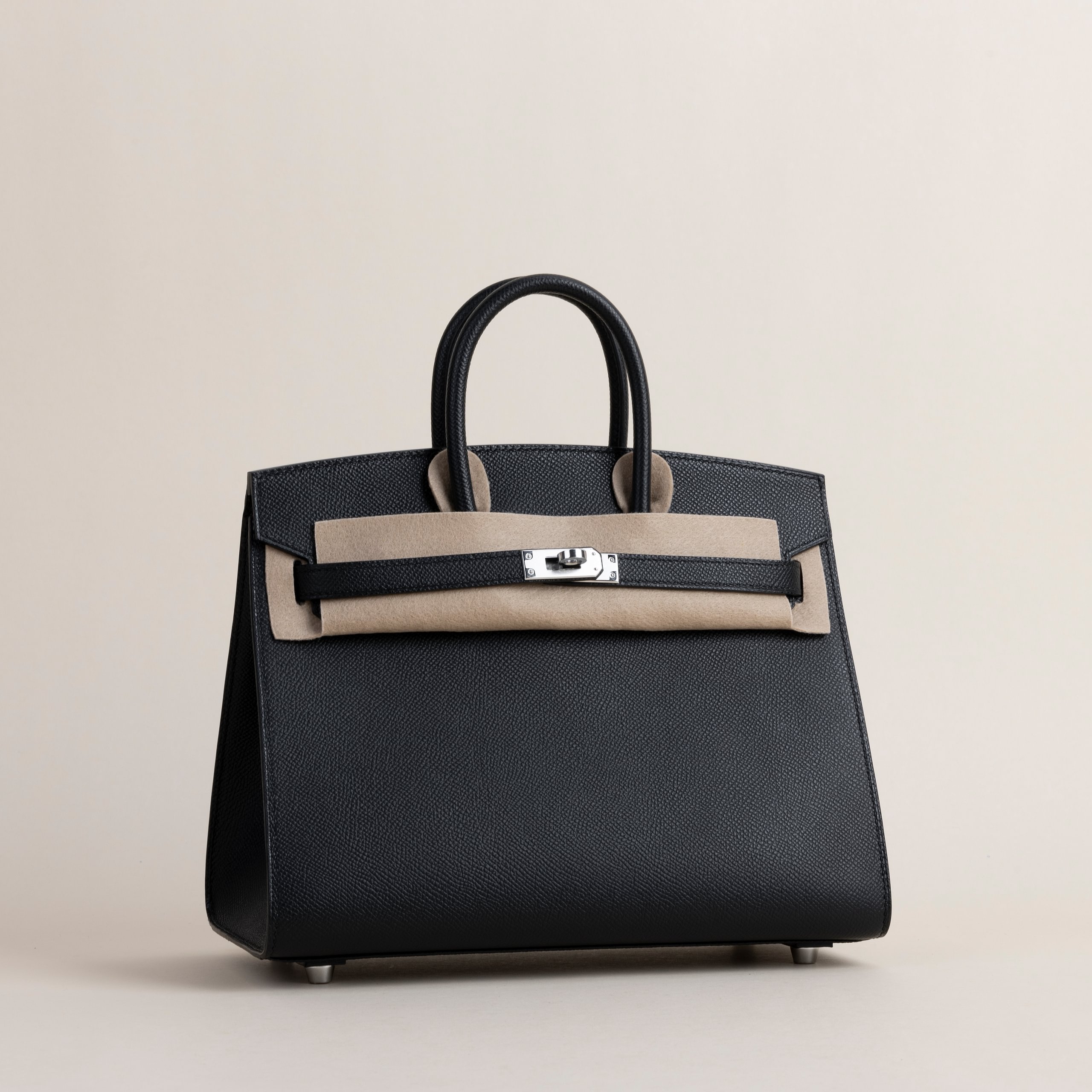 Birkin 25 epsom sellier black PHW