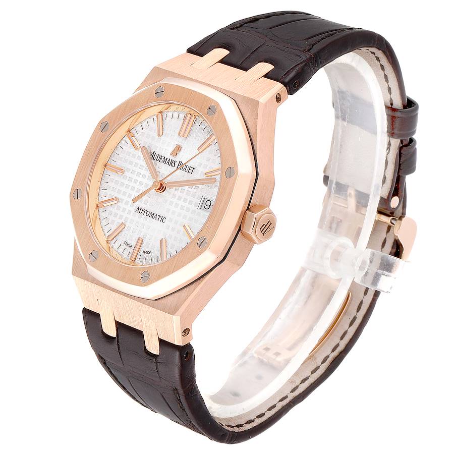 Audemars Piguet Royal Oak 37mm Midsize Rose Gold Mens Watch 15450OR