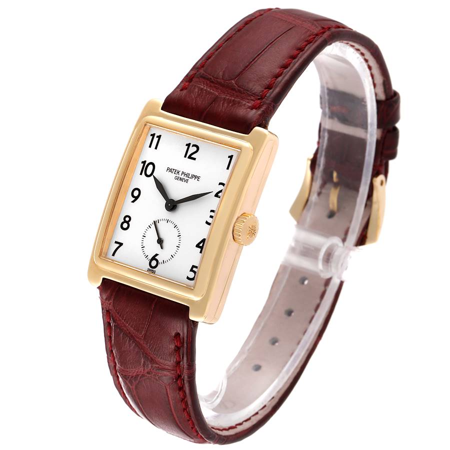Patek Philippe Gondolo 18K Yellow Gold Silver Dial Mens Watch 5010