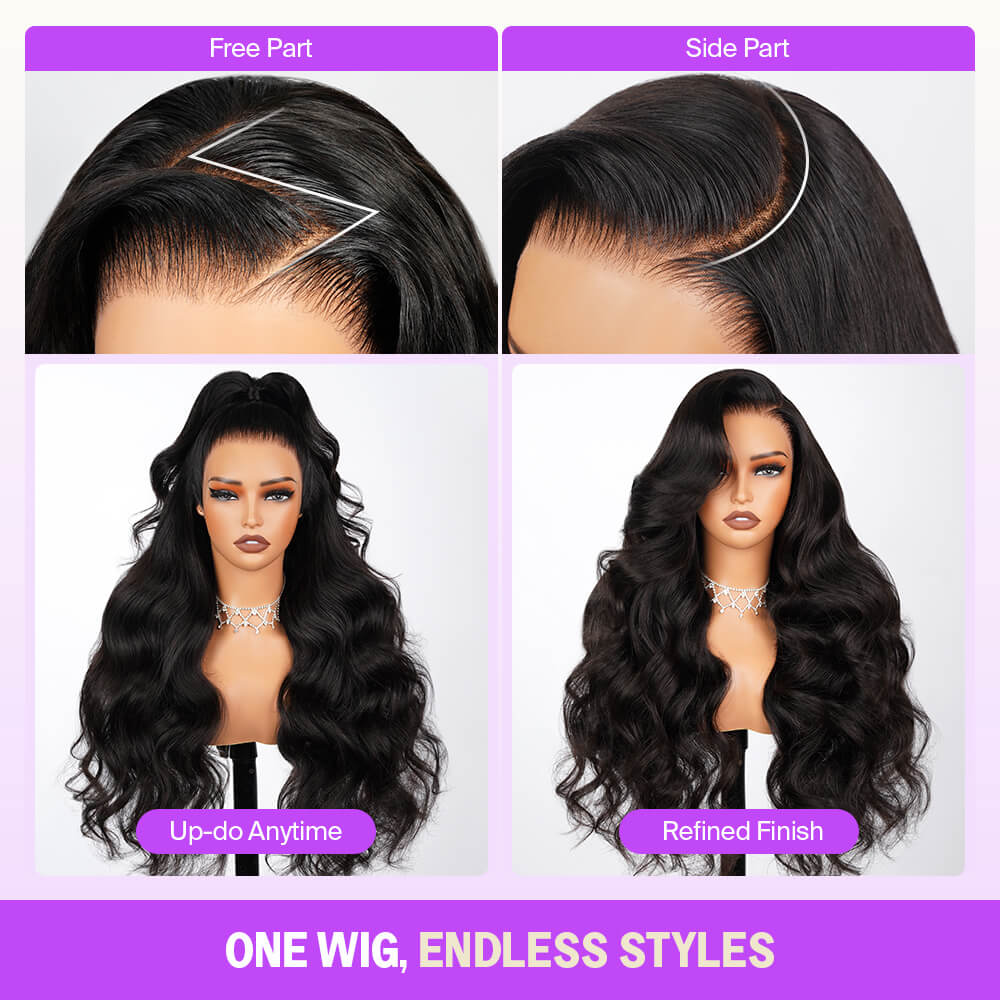 Megalook Limited Time 13x6 Three-Go™ Glueless Wig 20 Inch 250% Density Body Wave With Drawstring 100% Human Hair Wig