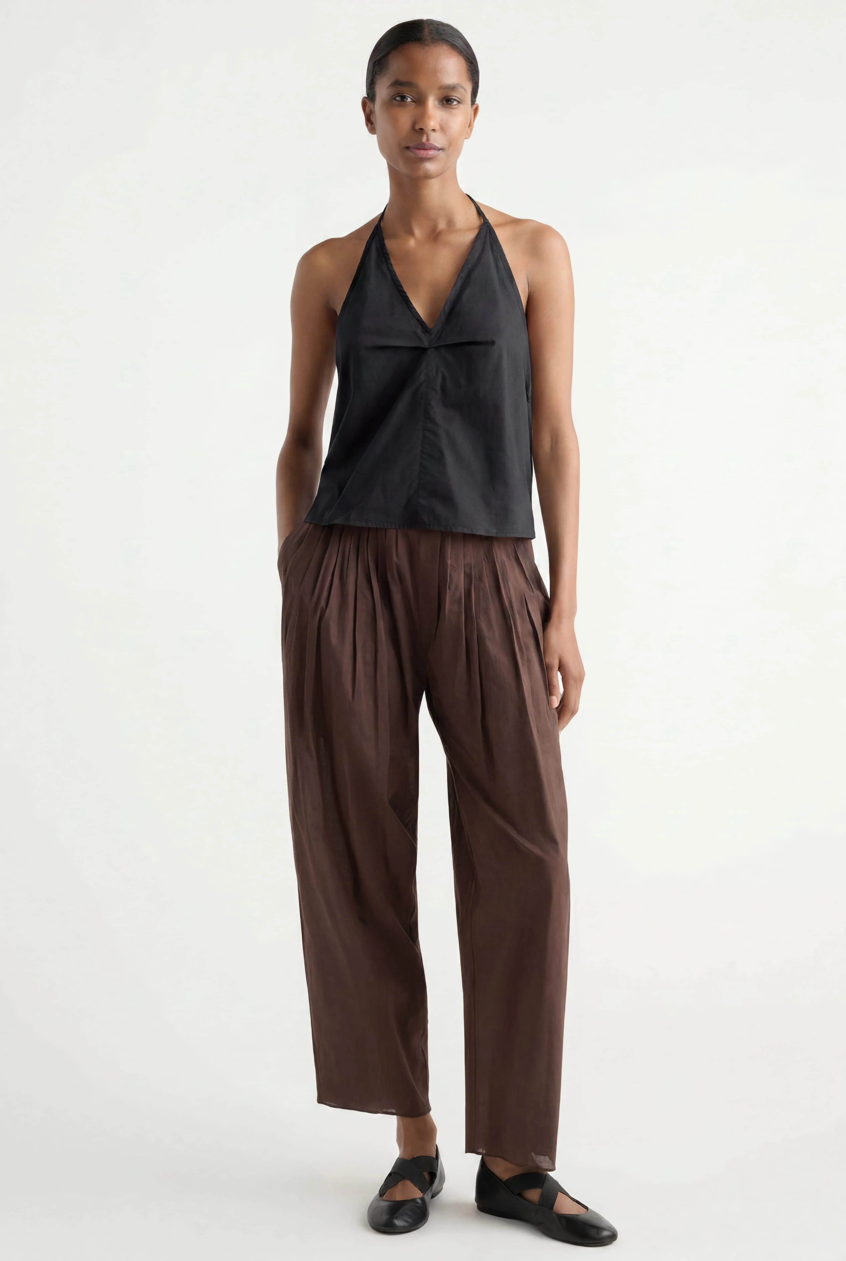 Garima Shirred Organic Cotton Pant
