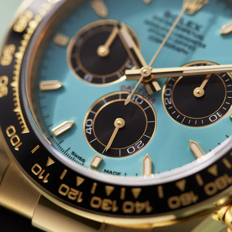 2025 NEW Rolex Daytona Yellow Gold Oysterflex Turquoise Dial 40mm