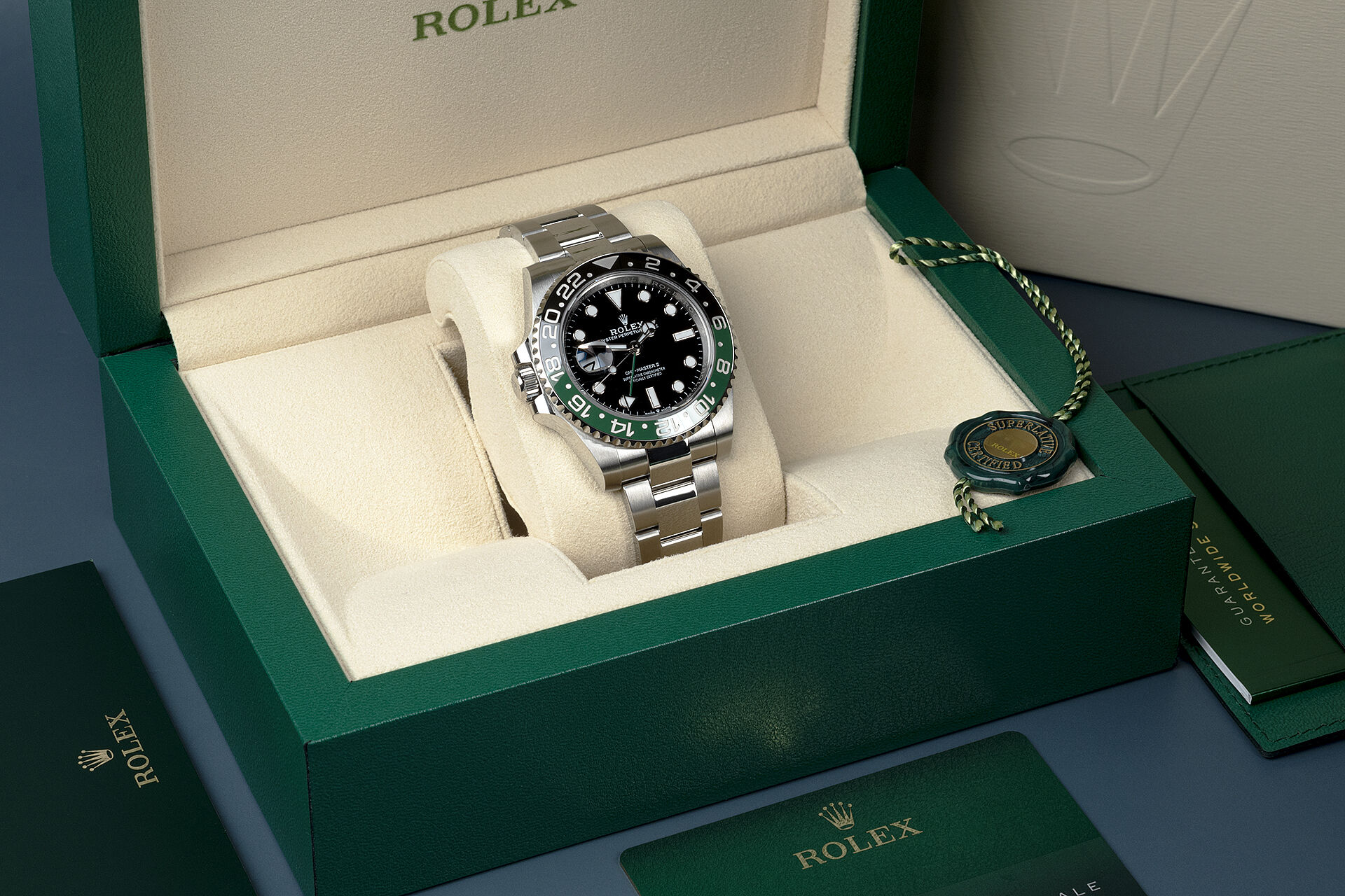 Rolex GMT-Master II Lefty Sprite Green And Black Bezel 126720VTNR-0001/0002 Unworn