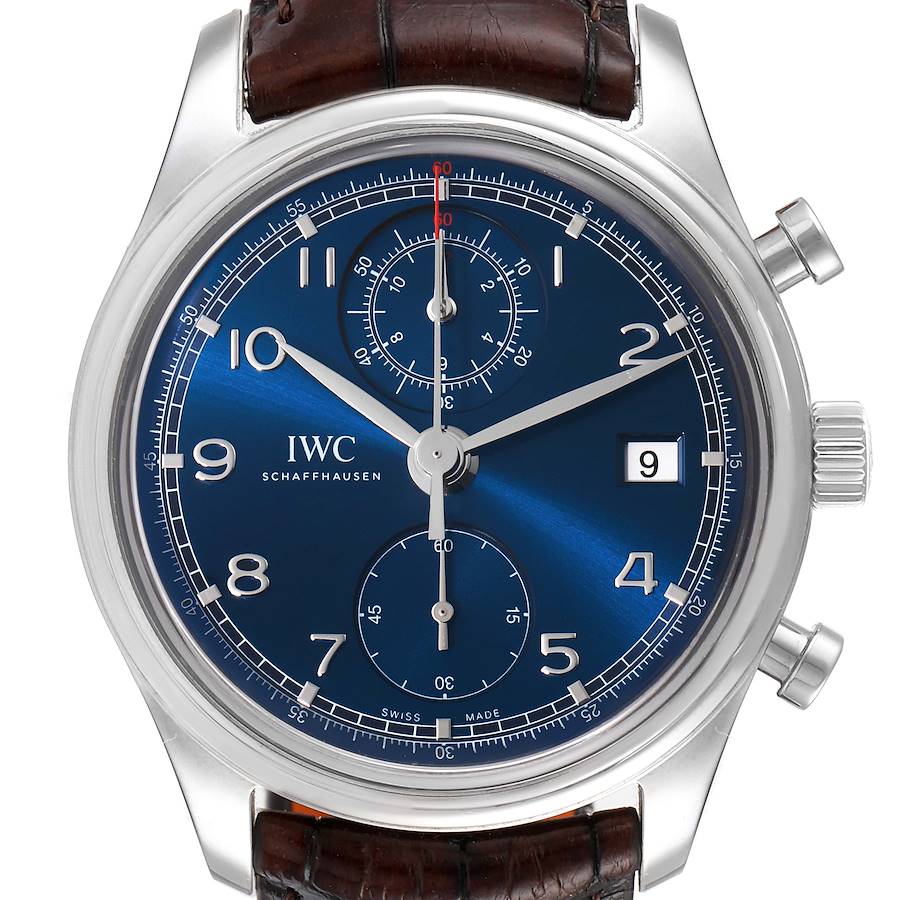 IWC Portuguese Classic Chronograph Laureus Sport For Good Foundation Steel Mens Watch IW390406