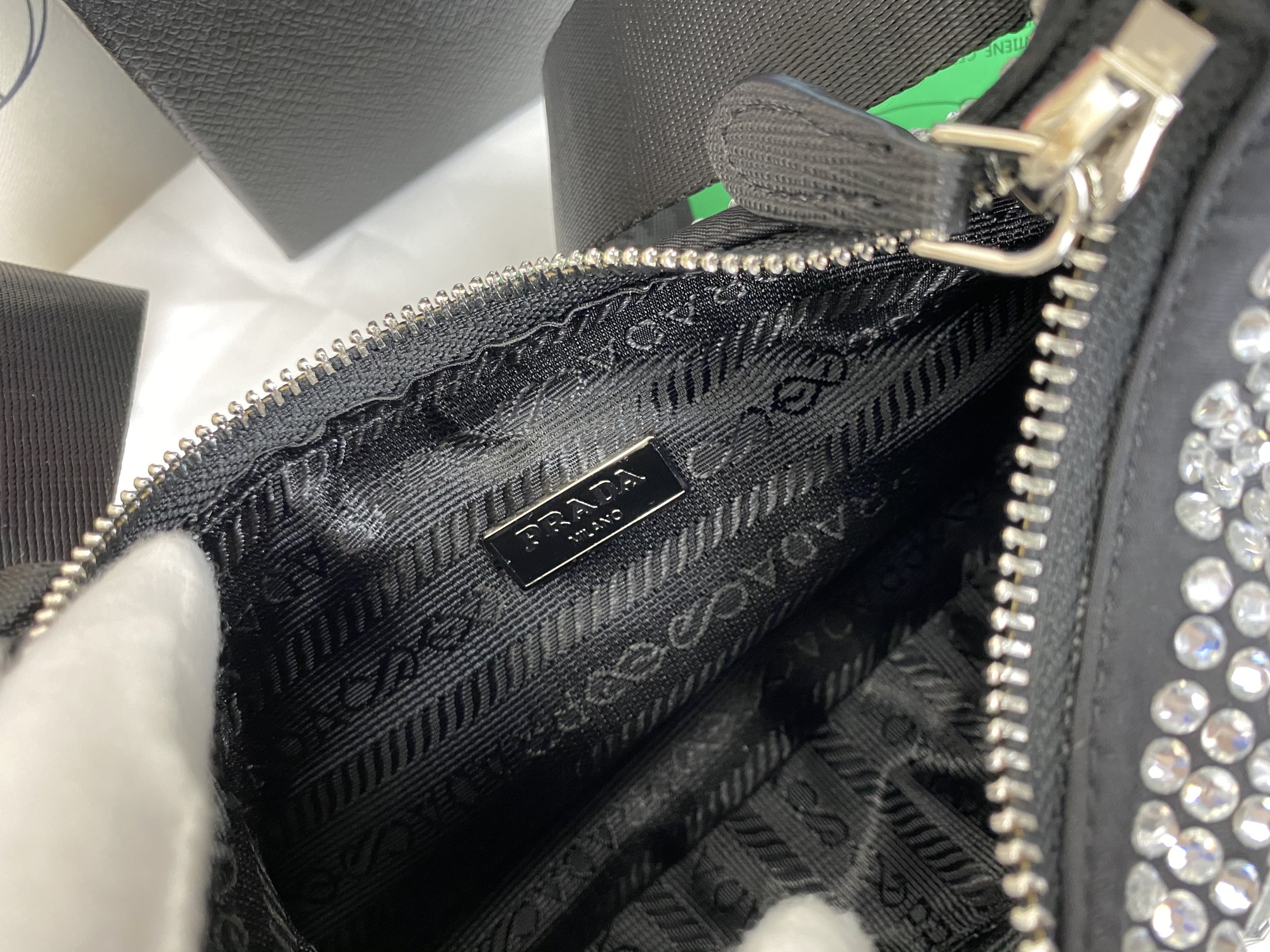 Prada Re-Edition 2005 Satin Bag With Crystals 1Bh2042Awlf0T7Ovv9L