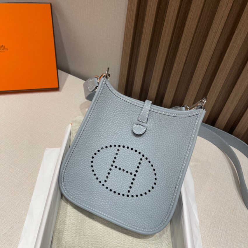Replica Hermès Evelyne II Tpm Linen Blue