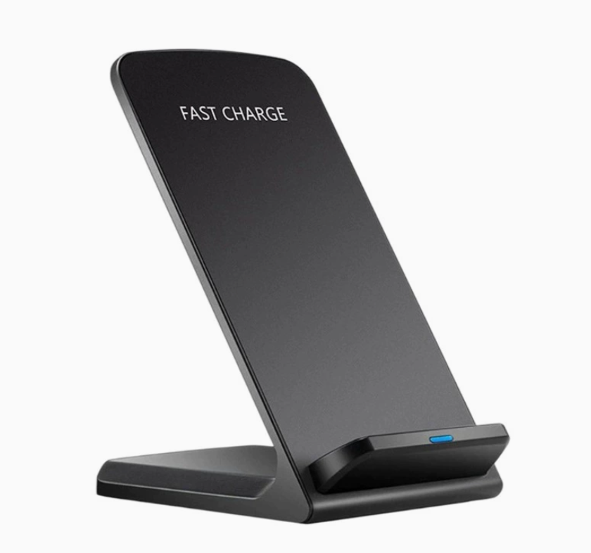 Sleek Black Vertical Fast Wireless Charging Stand