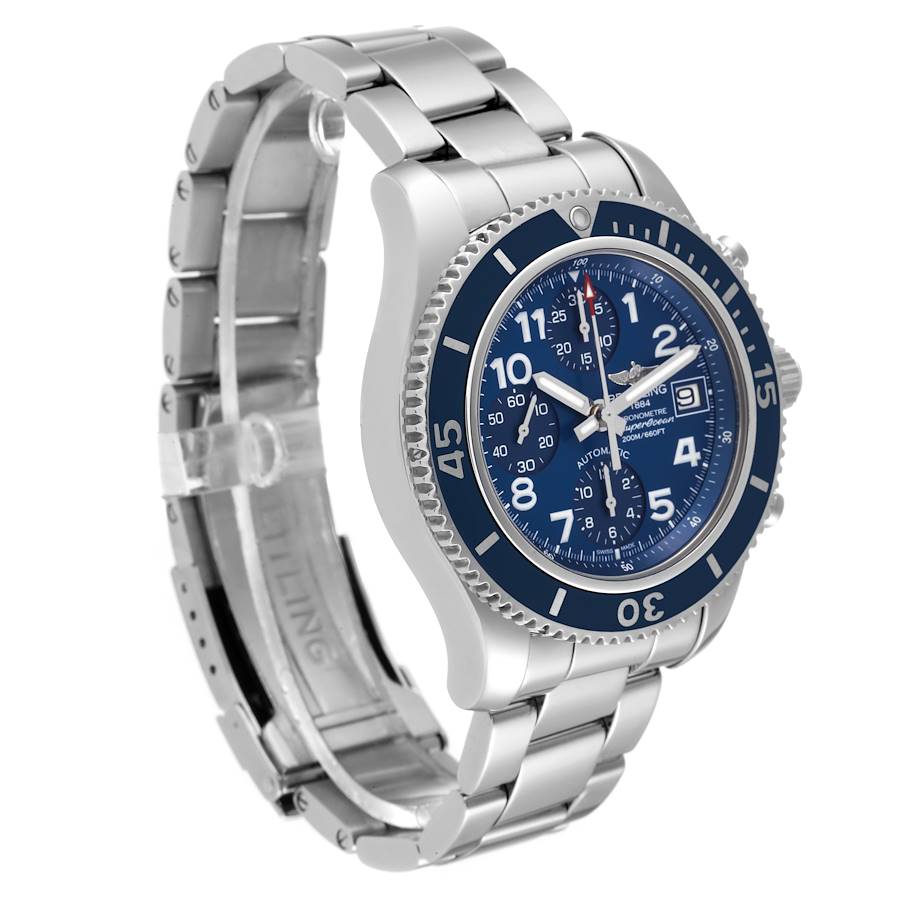 Breitling Superocean Chronograph Blue Dial Mens Watch A13311