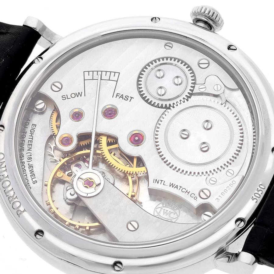 IWC Portofino Black Dial Vintage Collection Mens Watch IW544801