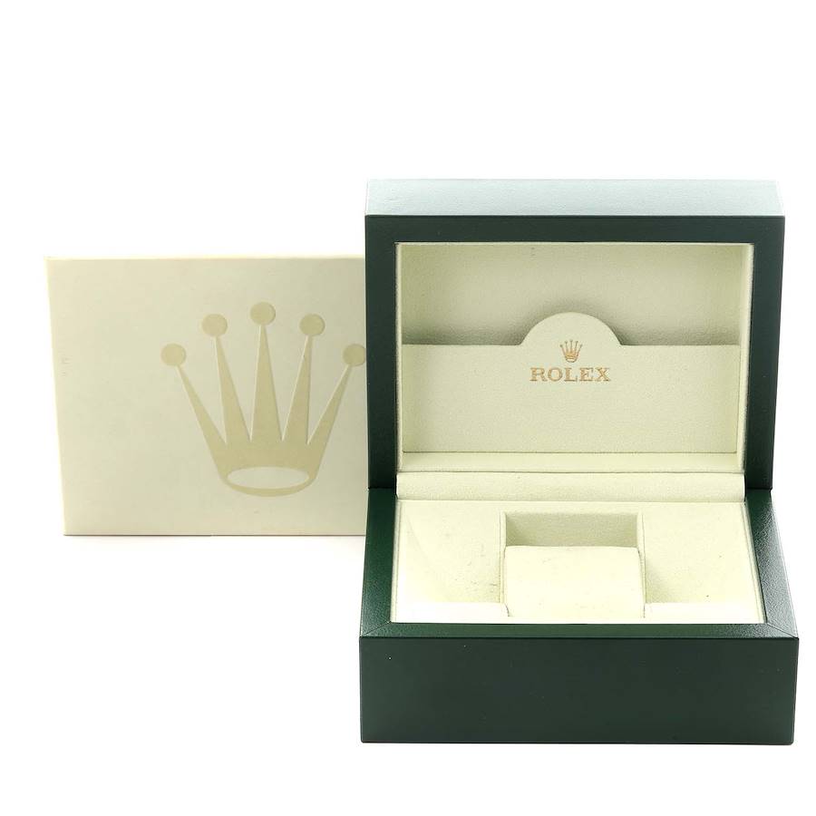 Rolex Datejust Steel White Gold Tuxedo Dial Mens Watch 116234