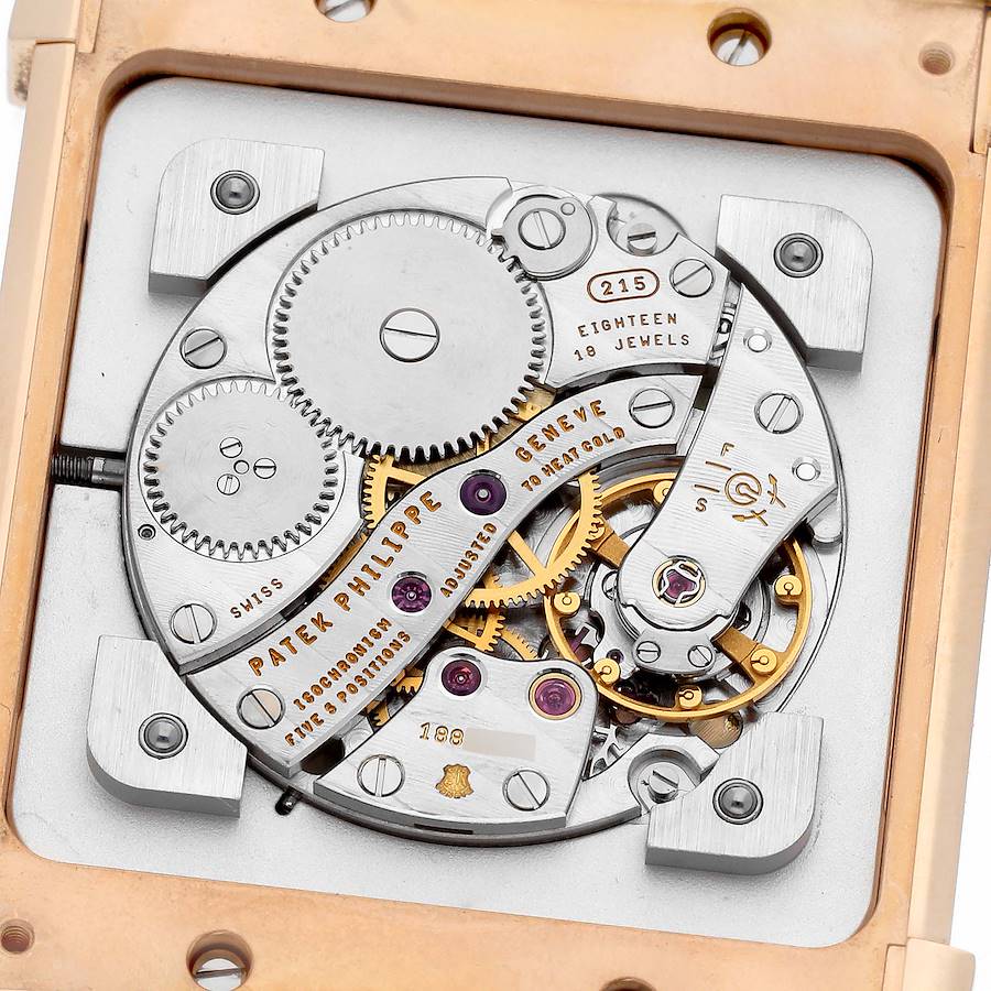 Patek Philippe Gondolo Rose Gold Silver Dial Mens Watch 5111 Papers
