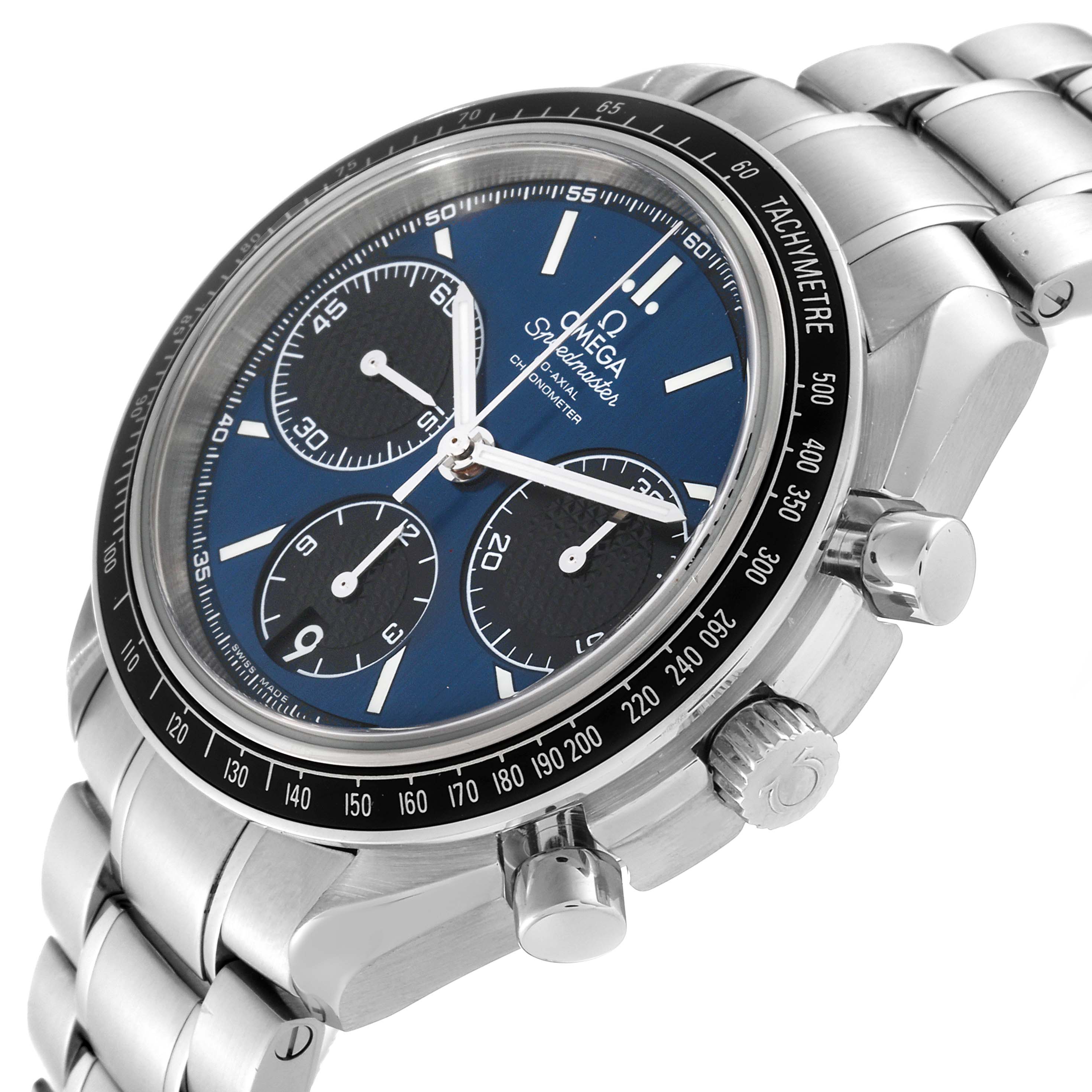 Omega Speedmaster Racing Blue Dial Steel Watch 40.0 MM 326.30.40.50.03.001