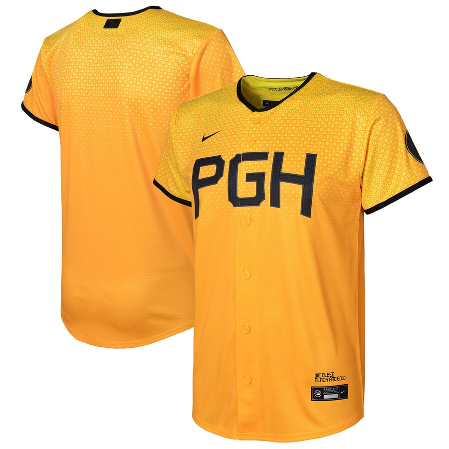 Pittsburgh Pirates Youth City Connect Jersey Gold