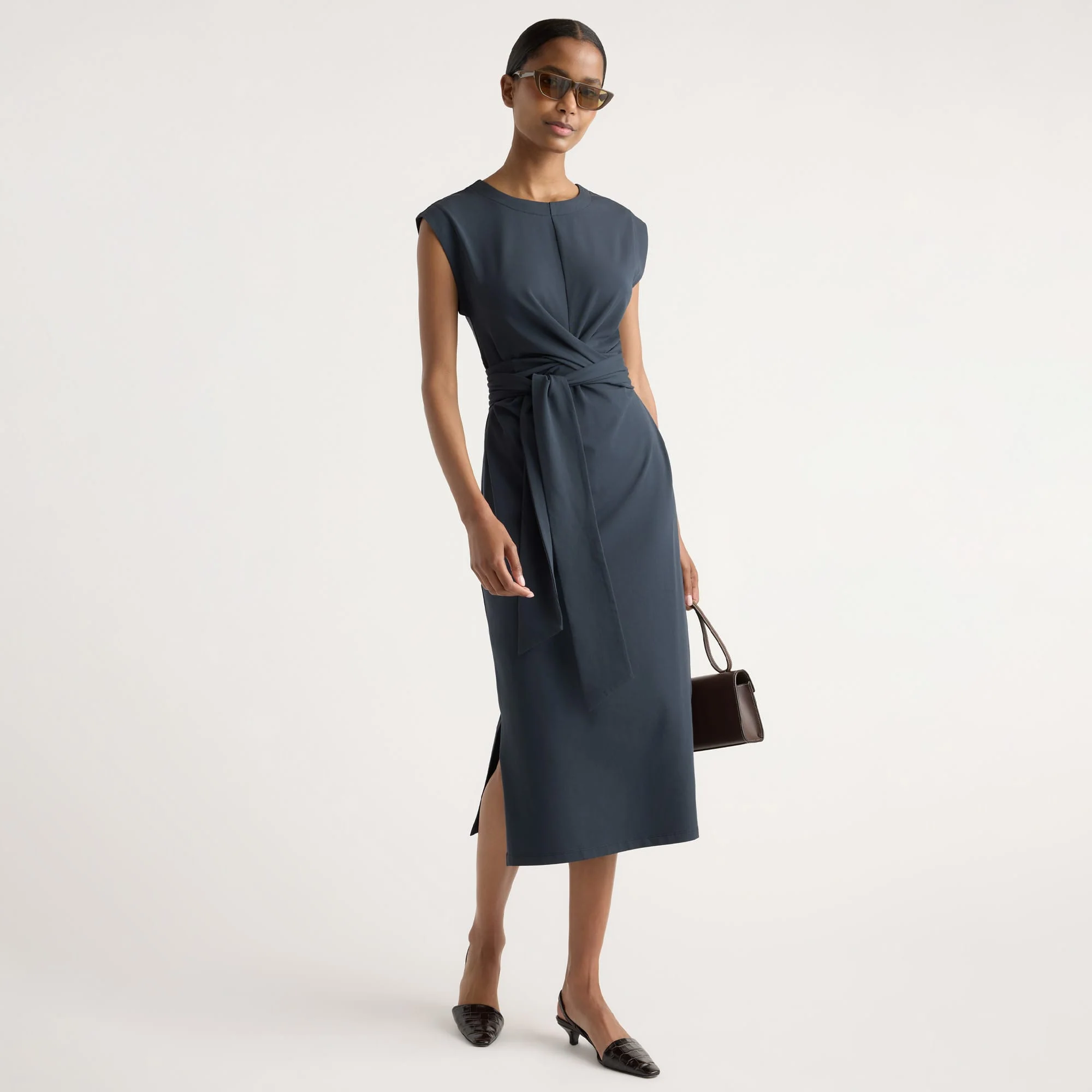 Fei Tie-Front Organic Cotton Dress