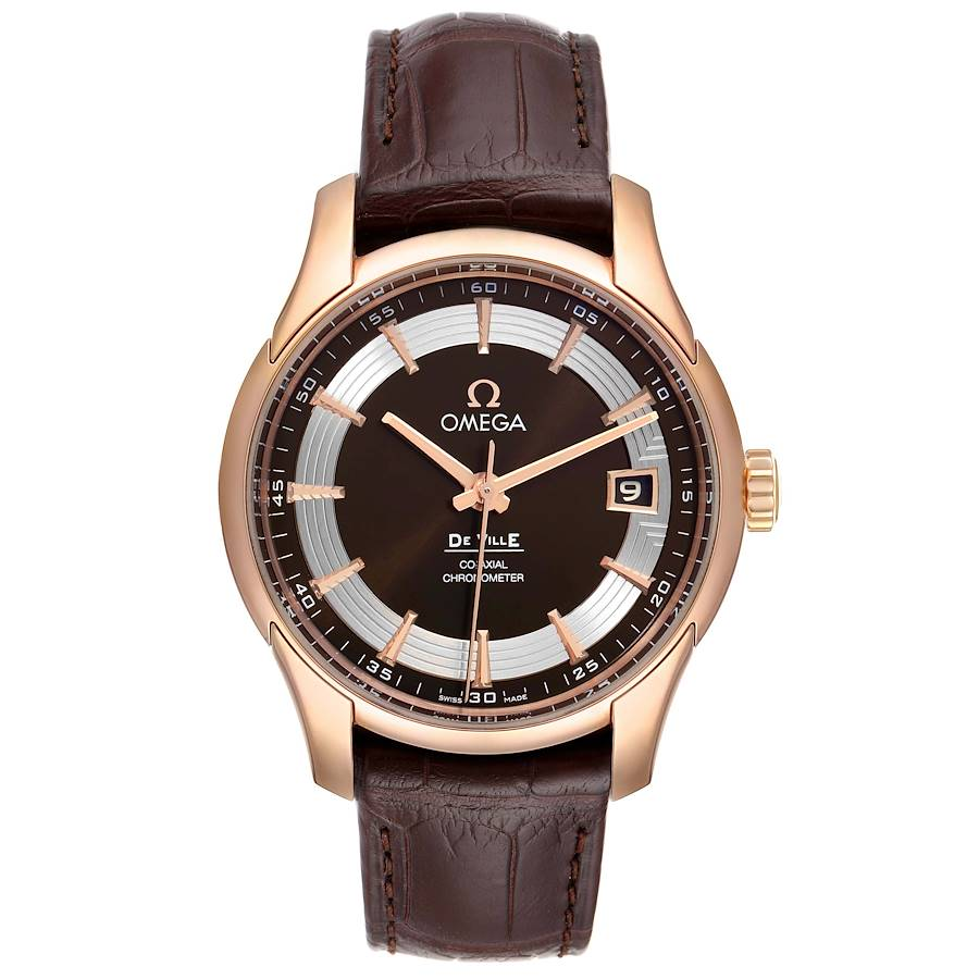 Omega DeVille Hour Vision Rose Gold Mens Watch 431.63.41.21.13.001 Unworn
