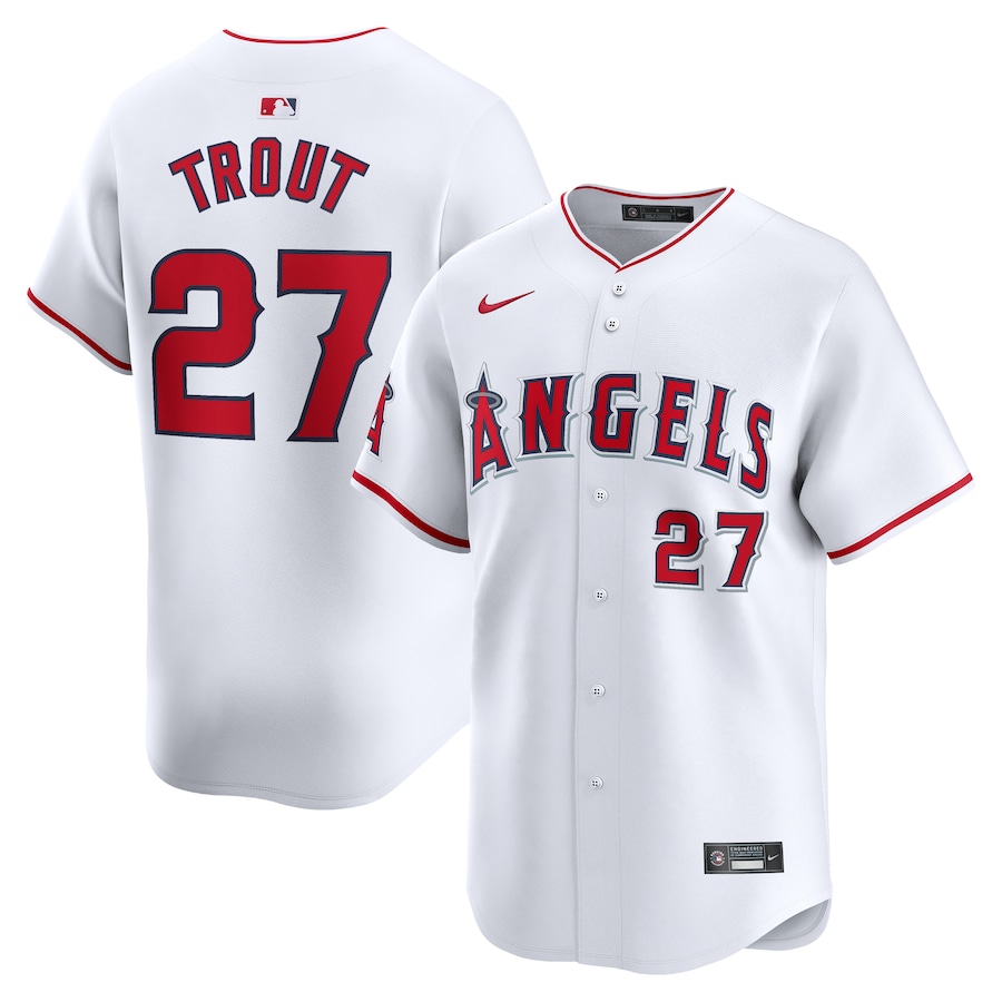 Mike Trout Los Angeles Angels Youth Home Limited Player Jersey White