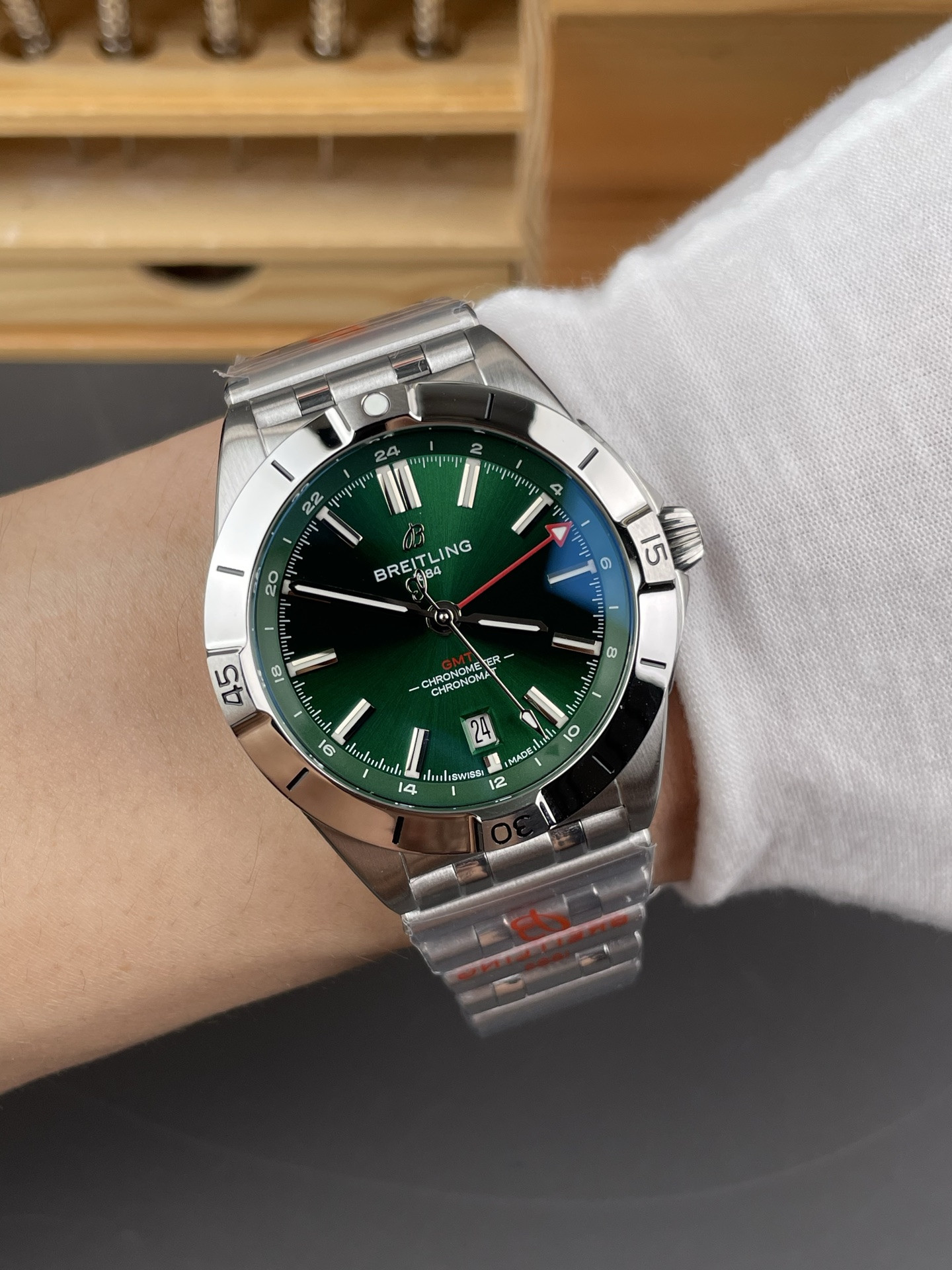 Breitling GMT Green Dial