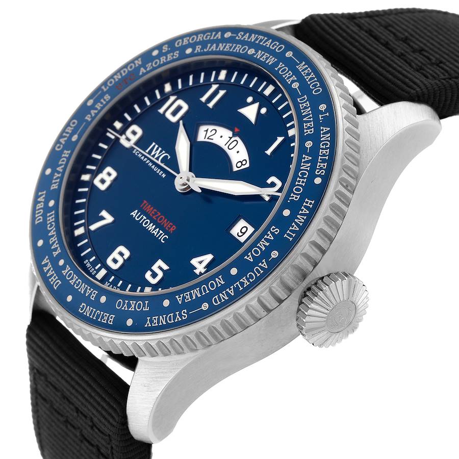 IWC Pilots Timezoner Le Petit Prince Steel Mens Watch IW395503