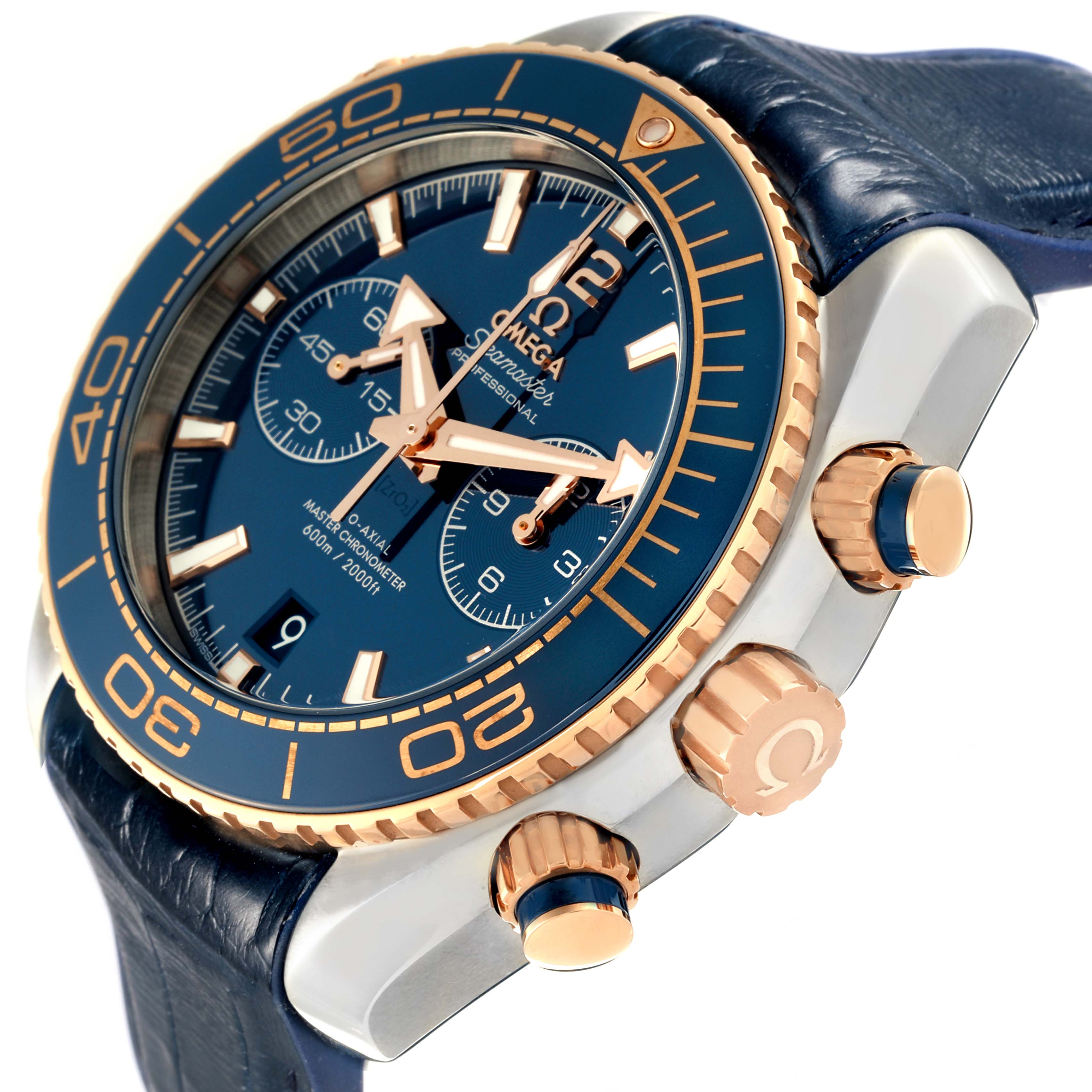 Omega Seamaster Planet Ocean Steel Rose Gold Watch 45.5 MM 215.23.46.51.03.001