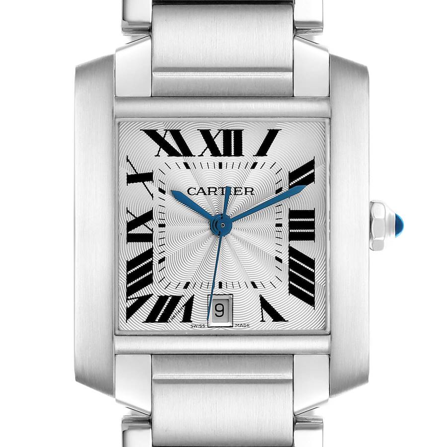 Cartier Tank Francaise Large Automatic Steel Mens Watch W51002Q3