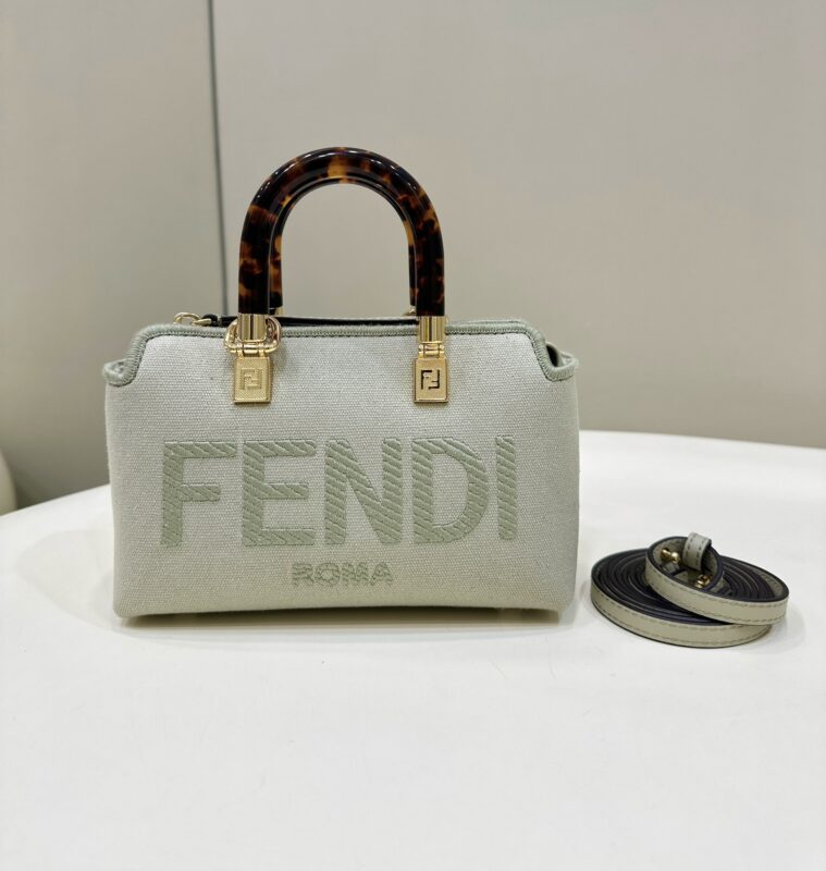 Replica Fendi By The Way Boston Beige Cotton