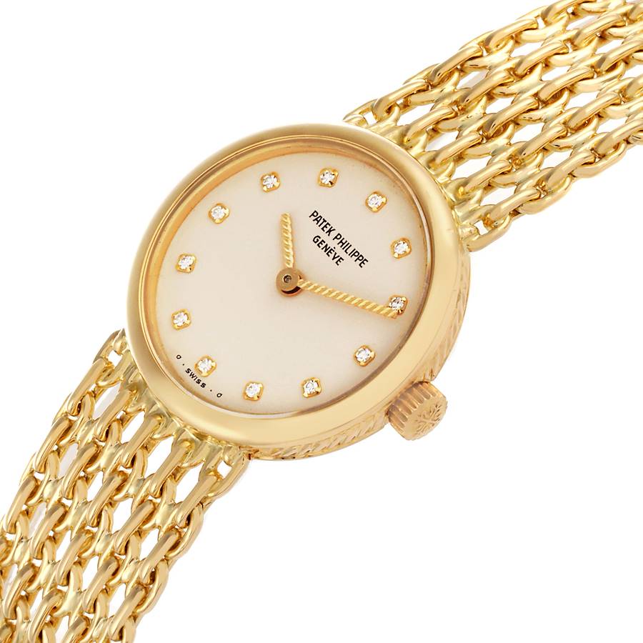 Patek Philippe Vintage Yellow Gold Diamond Ladies Watch 4647