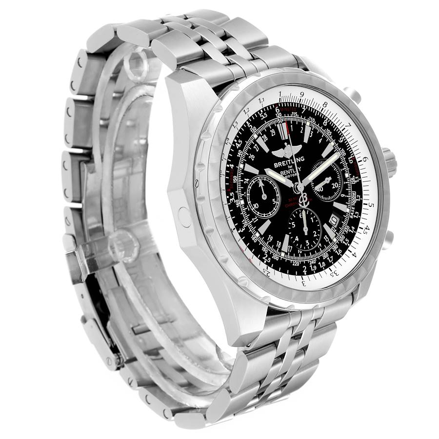 Breitling Bentley Motors T Black Dial Chronograph Mens Watch A25363