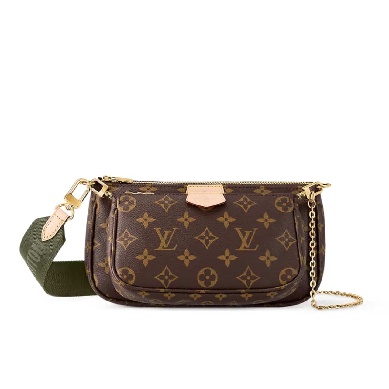 Louis Vuitton Multi Pochette Accessoires Monogram Canvas Khaki 24cm M44813