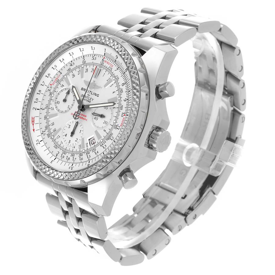 Breitling Bentley Motors Silver Dial Steel Chronograph Watch A25362