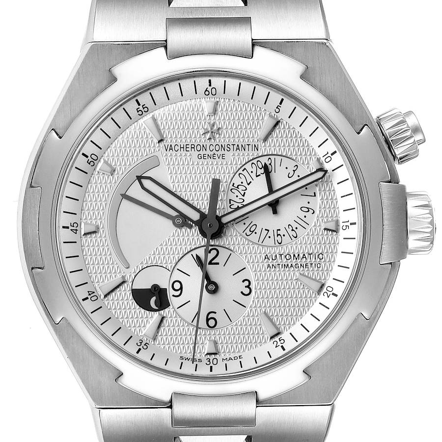 Vacheron Constantin Overseas Dual Time Silver Dial Mens Watch 47450