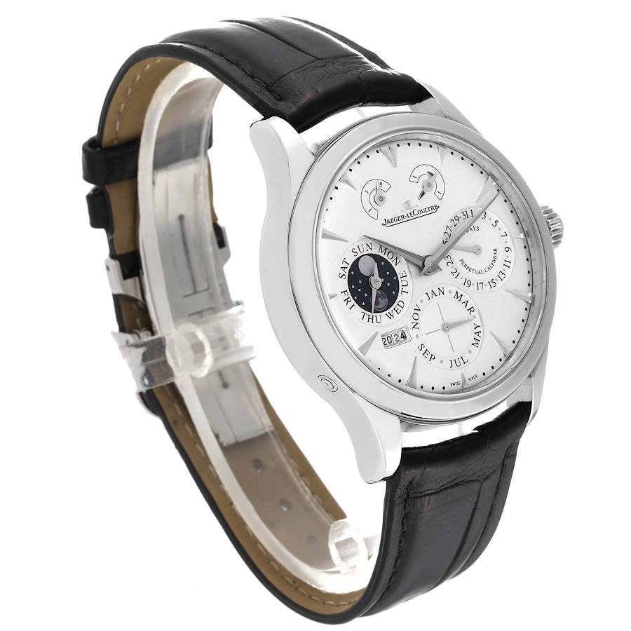 Jaeger LeCoultre Master 8 Day Perpetual Calendar Steel Watch 174.8.26.S Q1618420