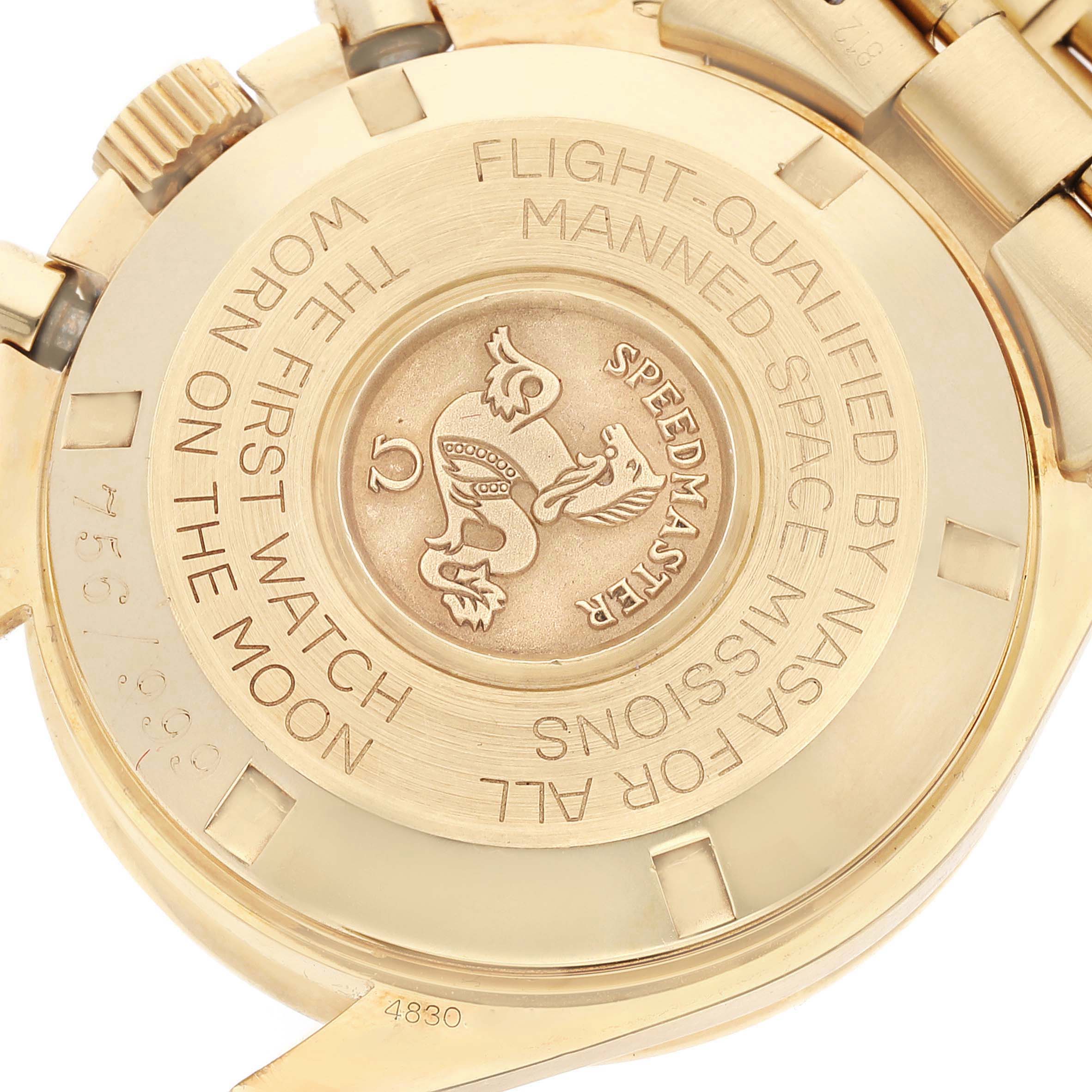 Omega Speedmaster Moonwatch Jubilee 27 CHRO C12 Yellow Gold Watch 42.0 MM 3191.50