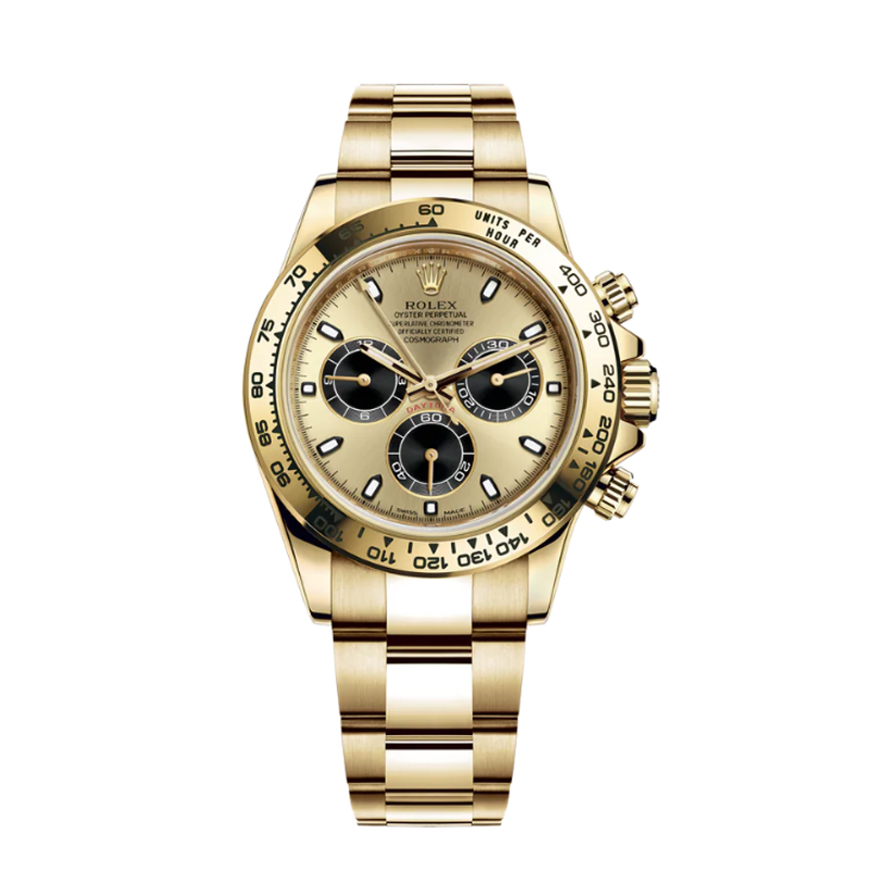 ​Rollie-The CrownDaytona &lsquo;Pikachu&rsquo; Gold 18k Yellow Gold Oyster Steel 40 mm 116508