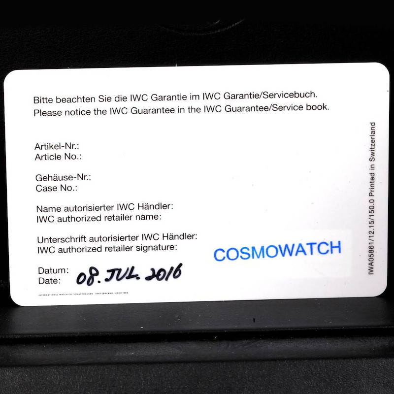 IWC Aquatimer Automatic 2000 Titanium Mens Watch IW358002