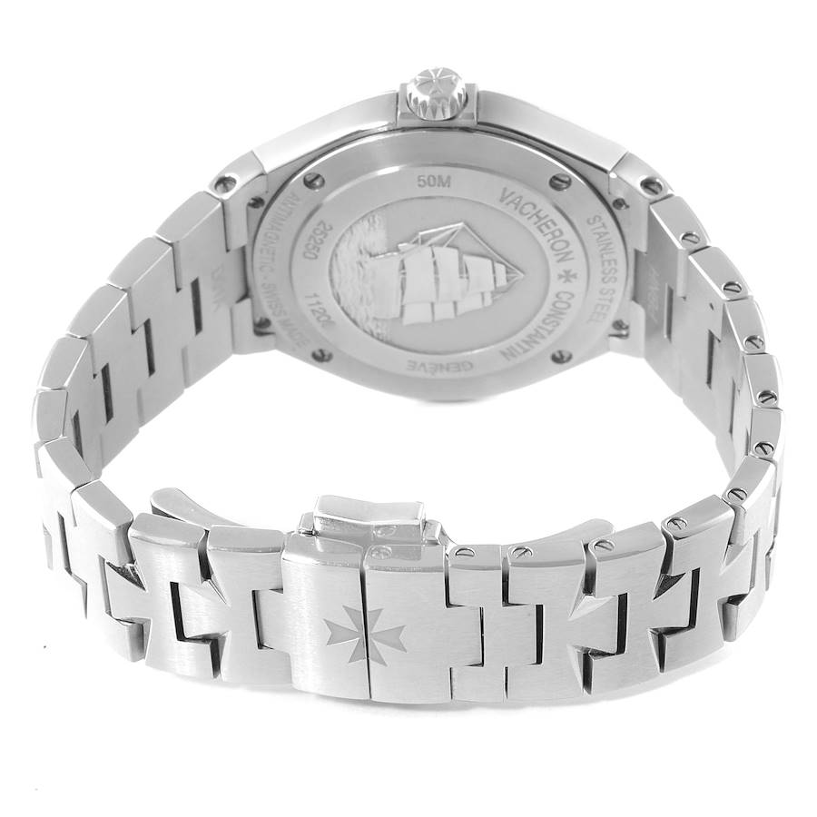 Vacheron Constantin Overseas 34 Steel MOP Diamond Ladies Watch 25750