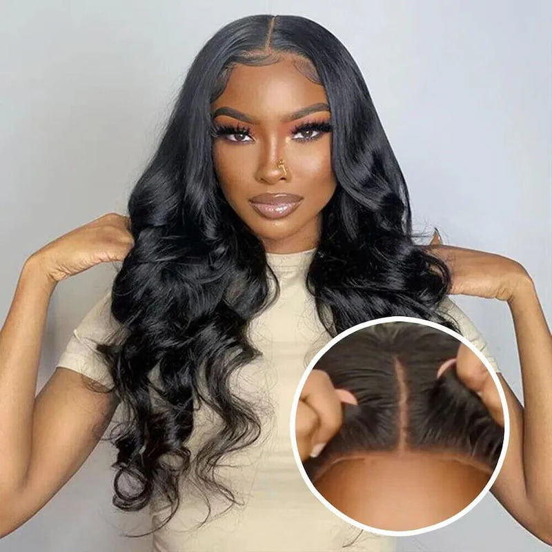Special offer | 18inch = $79.99 Glueless 5X6 Lace Closure Human Hair Wigs Body Wave 100% Virgin Human Hair Wigs Pre-Cut With Natural Hairline
