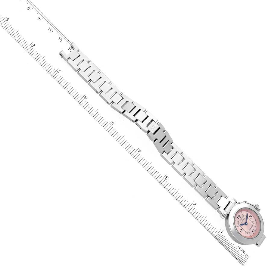 Cartier Miss Pasha Steel Pink Dial Ladies Watch W3140008