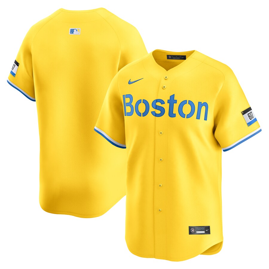 Boston Red Sox City Connect Limited Jersey Gold
